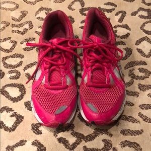 Hot Pink Tennis Shoe